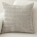 Corduroy Cushion Cover | Soft Plush Cushion Cover | 45x45cm | Light Grey Cushion Cover