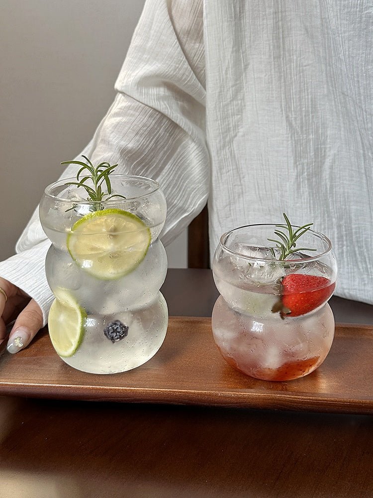 Bubble Shaped Glass Coffee Cups