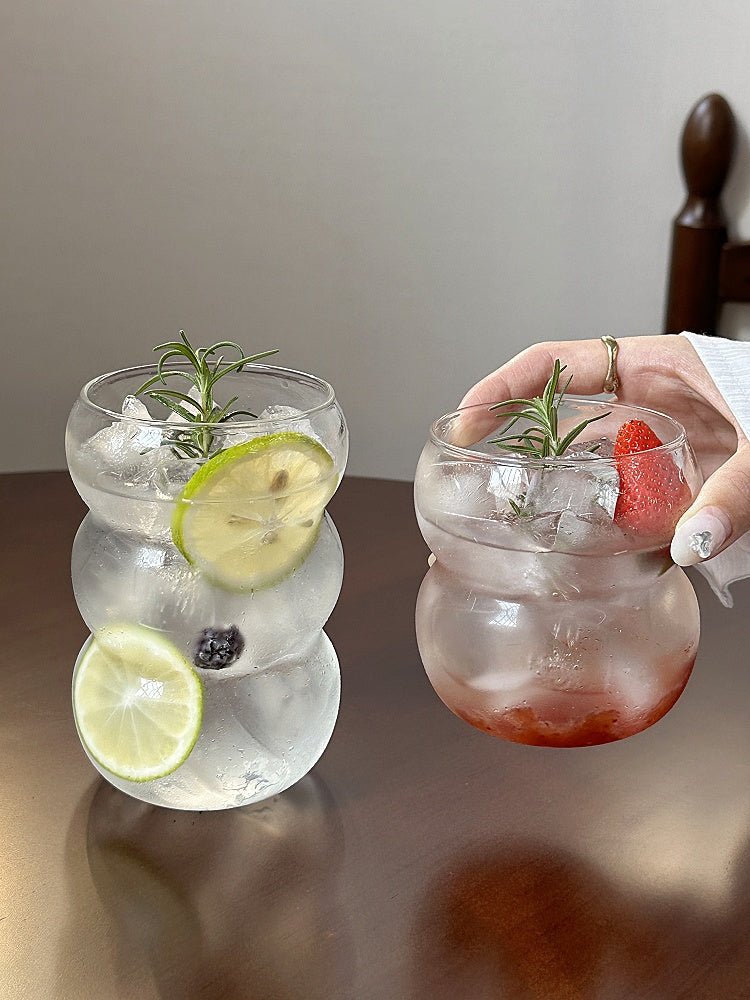 Bubble Shaped Glass Coffee Cups