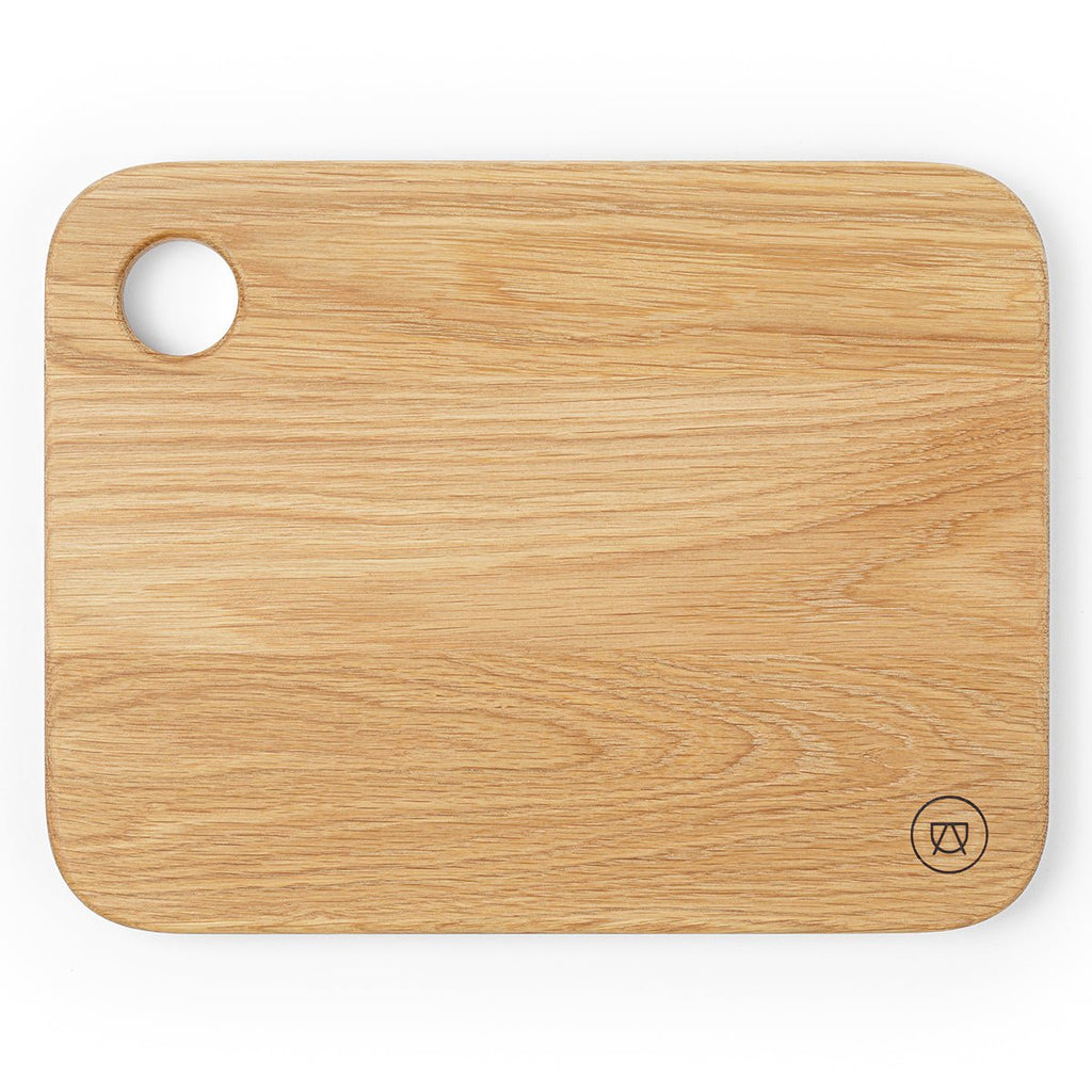 Edles »Ei-Pad« Schneidebrett aus Eichenholz (B-Ware)