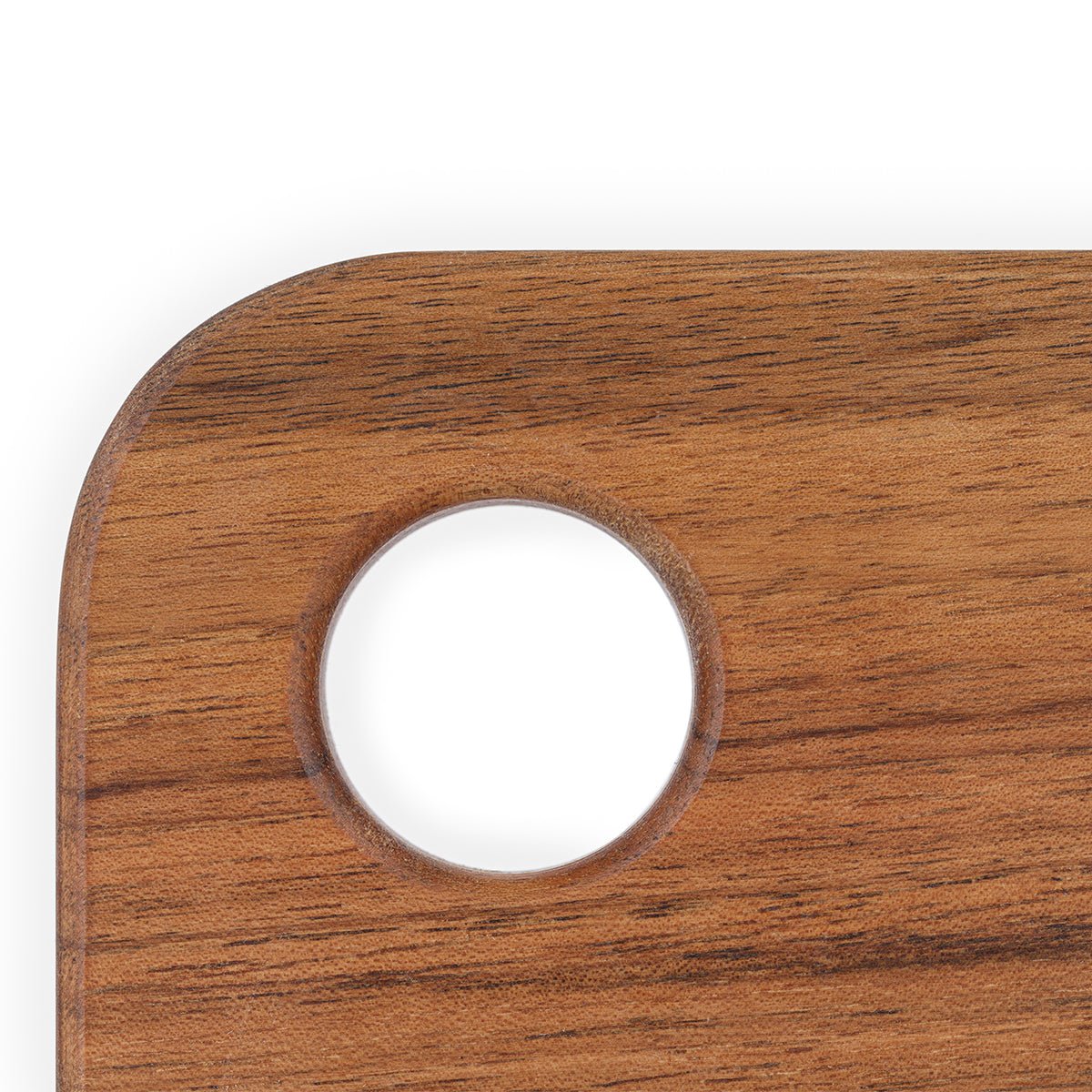 Edles »Ei-Pad« Schneidebrett aus Nussbaumholz