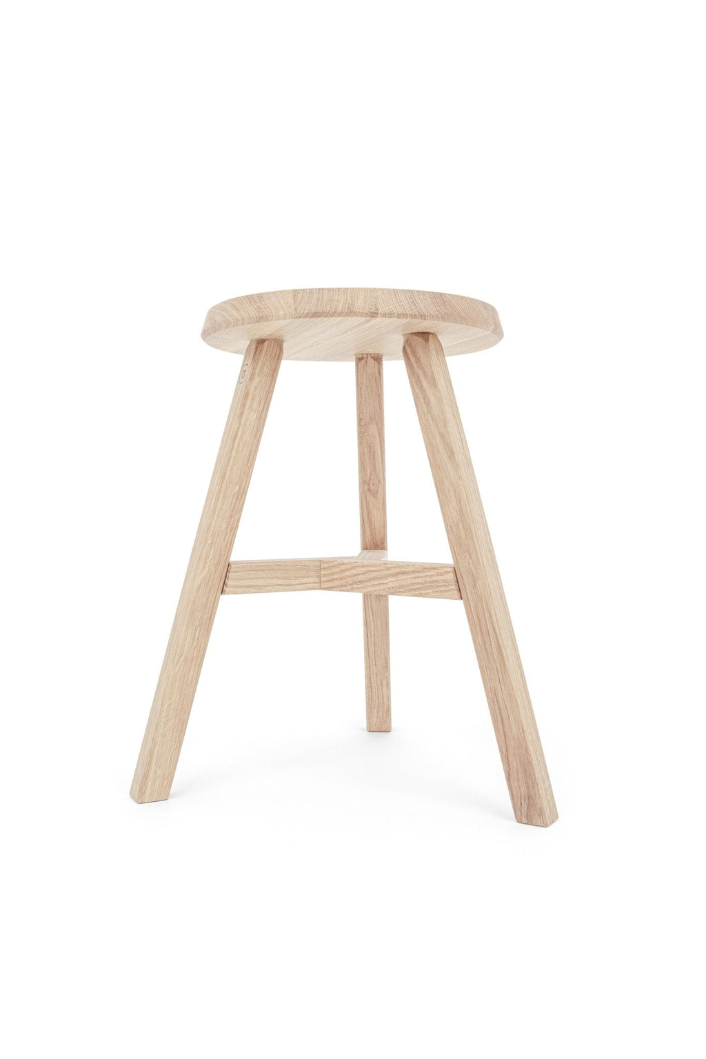 Eleganter Hocker »Lia« aus Eichenholz in Naturoptik